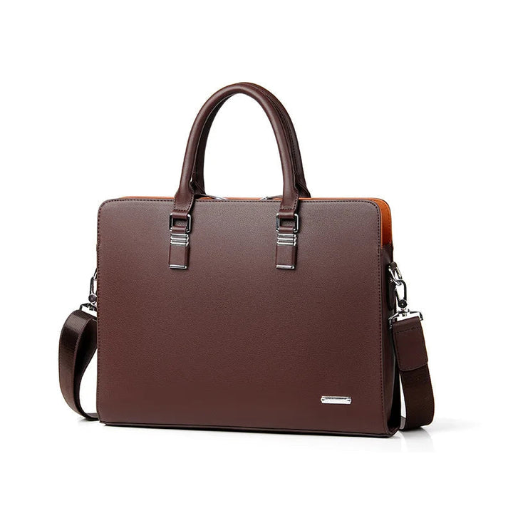 Luxury Men's Laptop Bag – Portaro-Brown-35.56 cm-The Livary