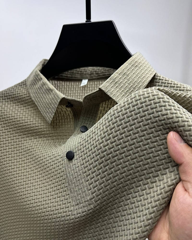 Luxury Men's Shirt - RegalPolo-Khaki-XS-Nora Luxe