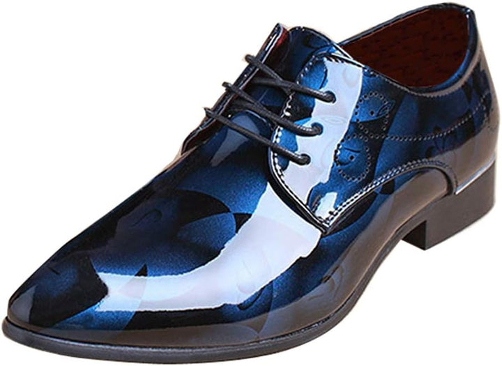 Luxury Men's Shoes - Michael-Blue Flower-7.0-Nora Luxe