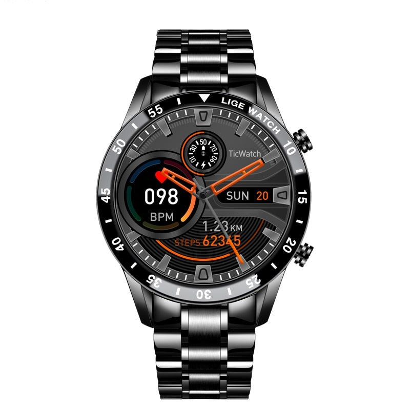 Luxury Men's Smartwatch – Axel-Black 40 mm-The Livary