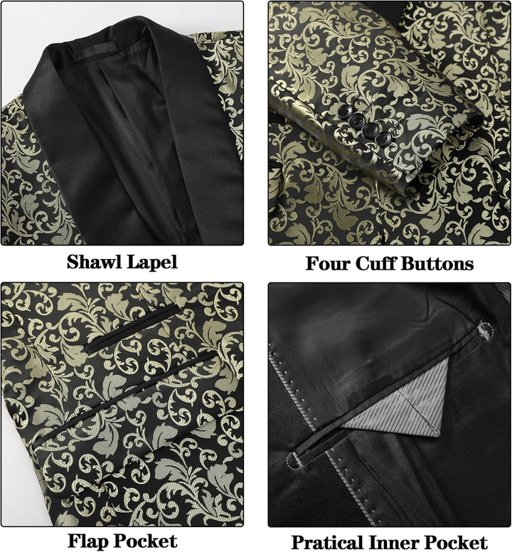 Luxury Men's Tuxedo - Leon-Black-XS-Nora Luxe