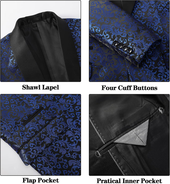 Luxury Men's Tuxedo - Leon-Black-XS-Nora Luxe