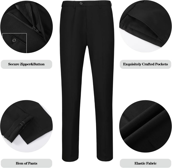 Luxury Men's Tuxedo - Leon-Black-XS-Nora Luxe
