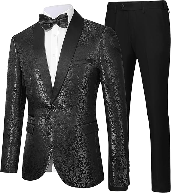 Luxury Men's Tuxedo - Leon-Black-XS-Nora Luxe