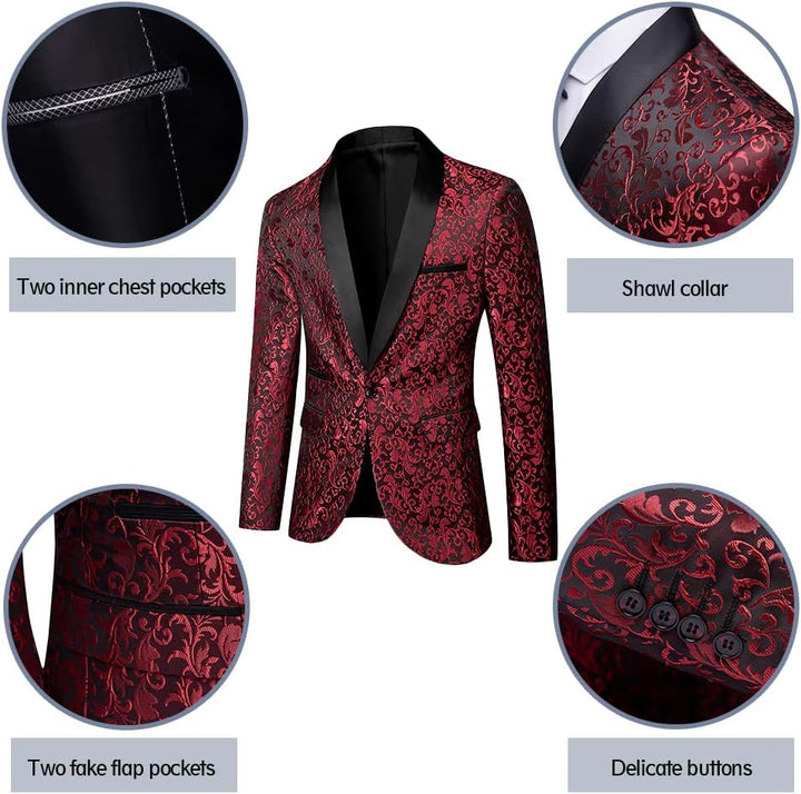 Luxury Men's Tuxedo - Leon-Black-XS-Nora Luxe