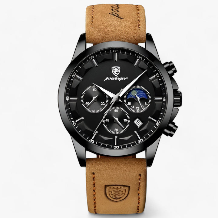 Luxury Men's Watch - Cassian-Black Black L-Nora Luxe
