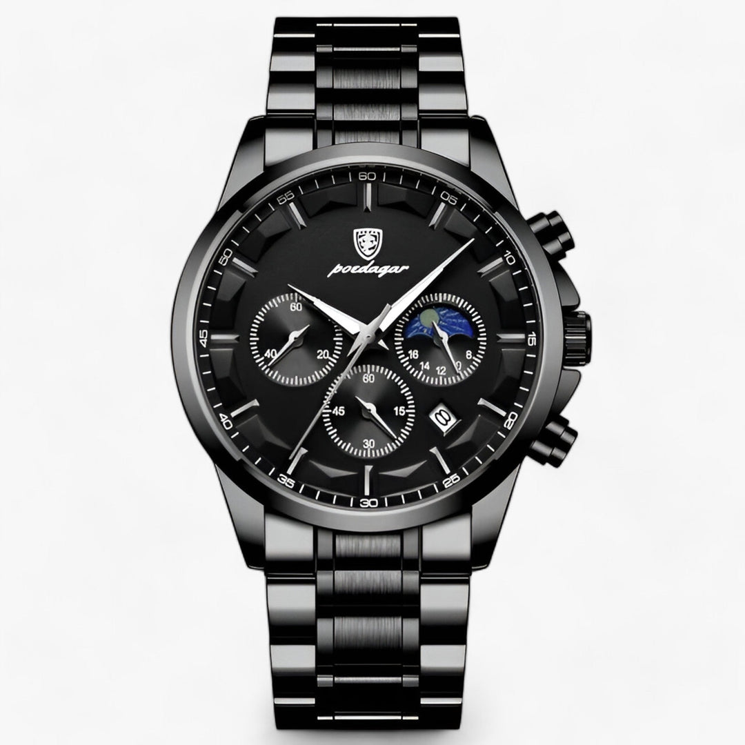Luxury Men's Watch - Cassian-Black Black S-Nora Luxe