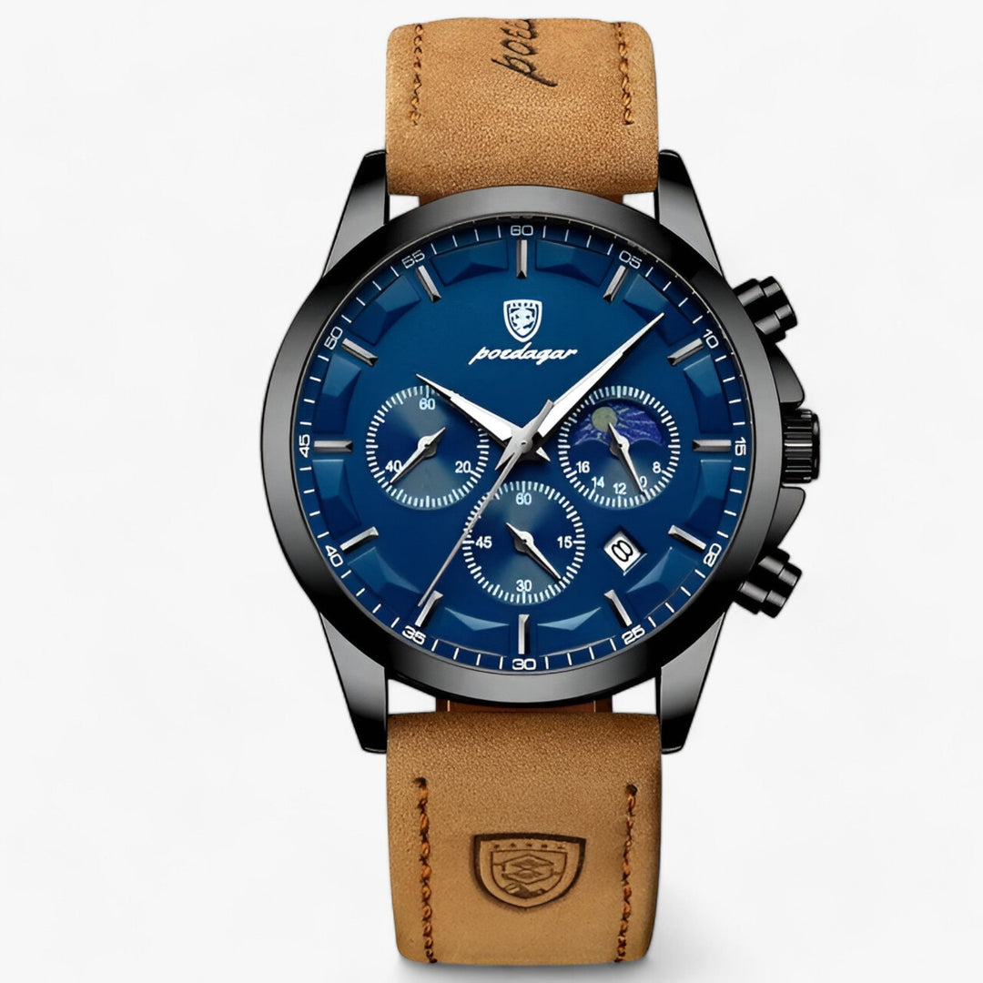 Luxury Men's Watch - Cassian-Black Blue L-Nora Luxe