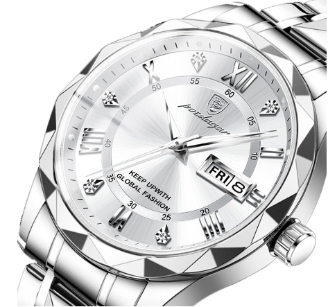 Luxury Men's Watch - Regalia-Silver / White-Nora Luxe