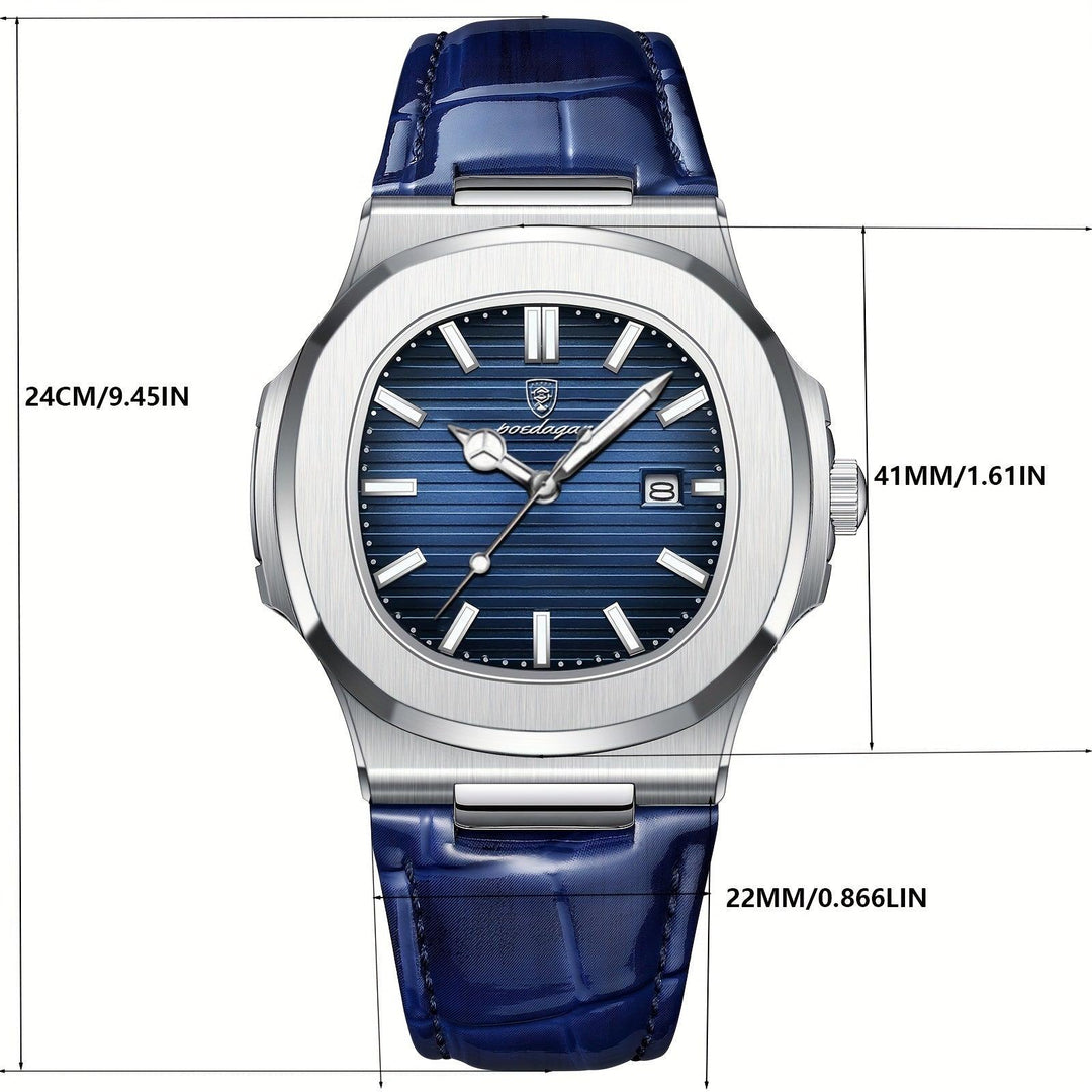 Luxury Men's Watch - Tempus-Blue-Nora Luxe