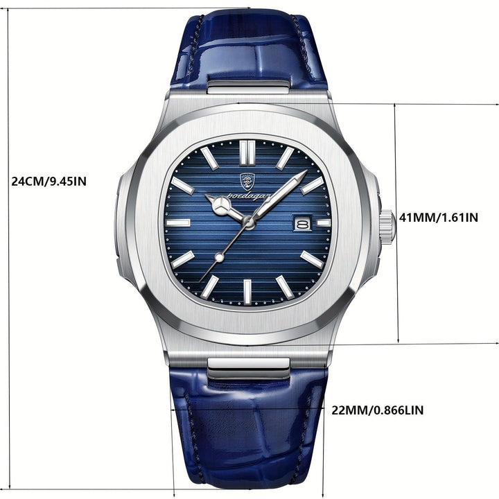 Luxury Men's Watch - Tempus-Blue-Nora Luxe