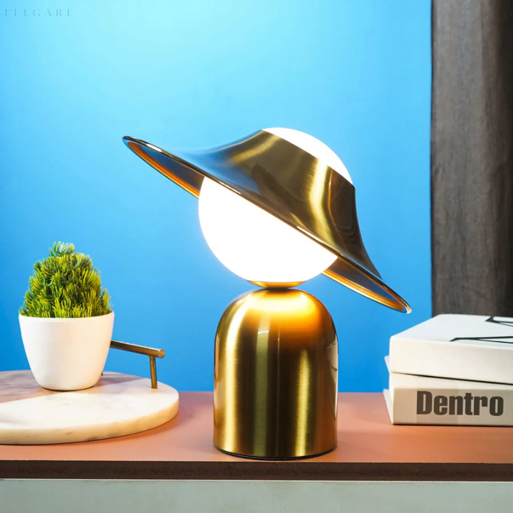 Luxury Metal Table Lamp - GoldAura-Nora Luxe