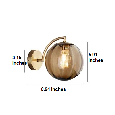 Luxury Modern Wall Lamp Made of Glass - CrystalGlow-Coffee-Nora Luxe