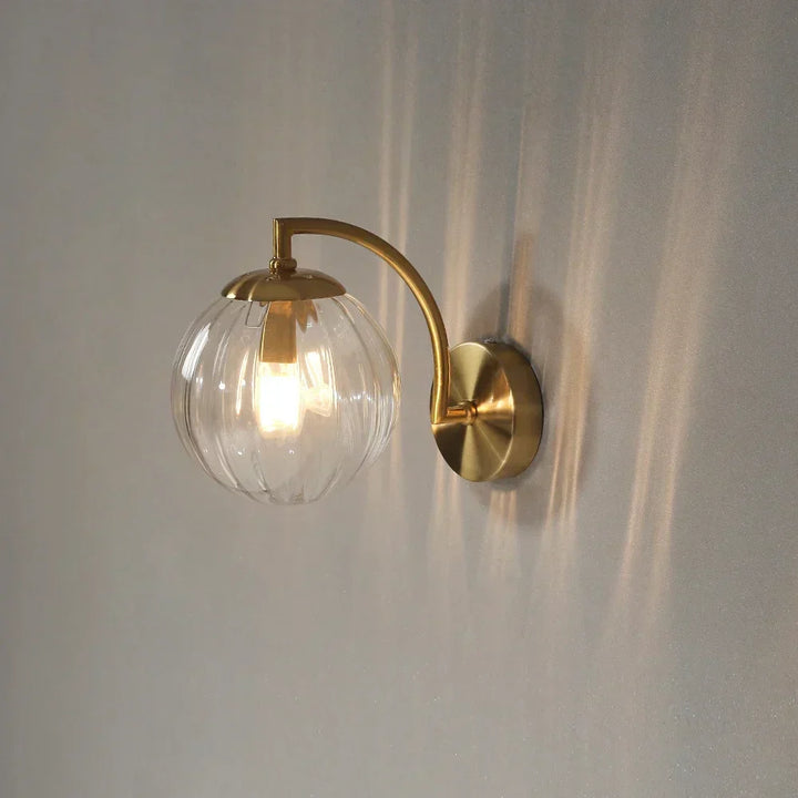 Luxury Modern Wall Lamp Made of Glass - CrystalGlow-Coffee-Nora Luxe