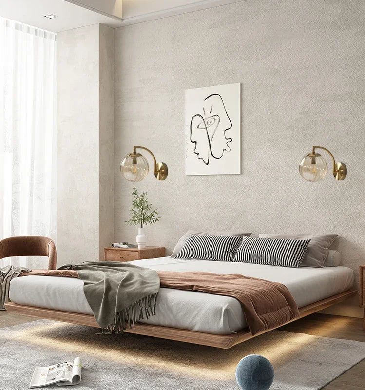 Luxury Modern Wall Lamp Made of Glass - CrystalGlow-Coffee-Nora Luxe