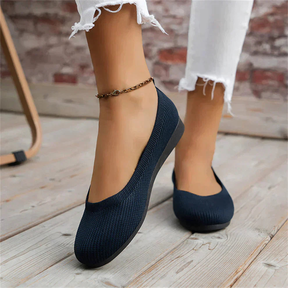 Luxury Orthopedic Ballerinas - Alina-Blue-3-Nora Luxe