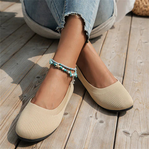 Luxury Orthopedic Ballerinas - Alina-Khaki-3-Nora Luxe