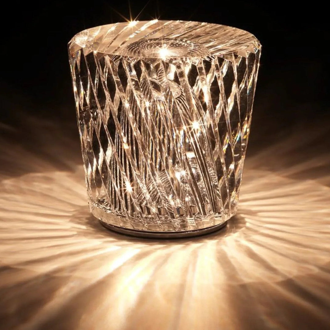 Luxury Rechargeable Diamond Crystal Table Lamp - Lumière Diamond-Acrux-Nora Luxe