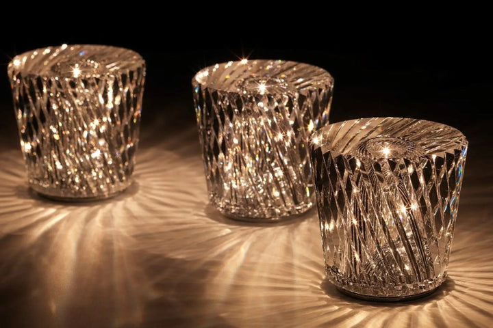 Luxury Rechargeable Diamond Crystal Table Lamp - Lumière Diamond-Acrux-Nora Luxe