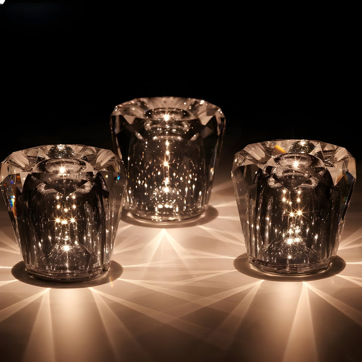 Luxury Rechargeable Diamond Crystal Table Lamp - Lumière Diamond-Acrux-Nora Luxe