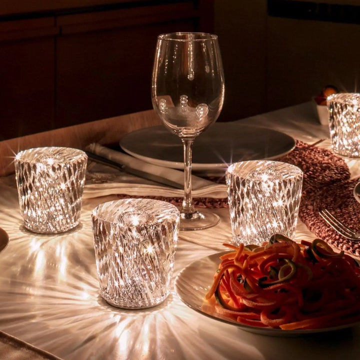 Luxury Rechargeable Diamond Crystal Table Lamp - Lumière Diamond-Acrux-Nora Luxe