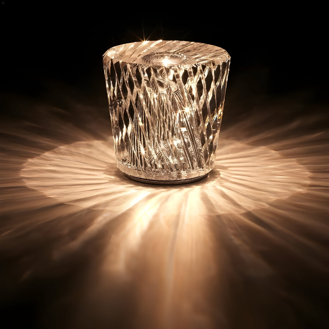 Luxury Rechargeable Diamond Crystal Table Lamp - Lumière Diamond-Becrux-Nora Luxe