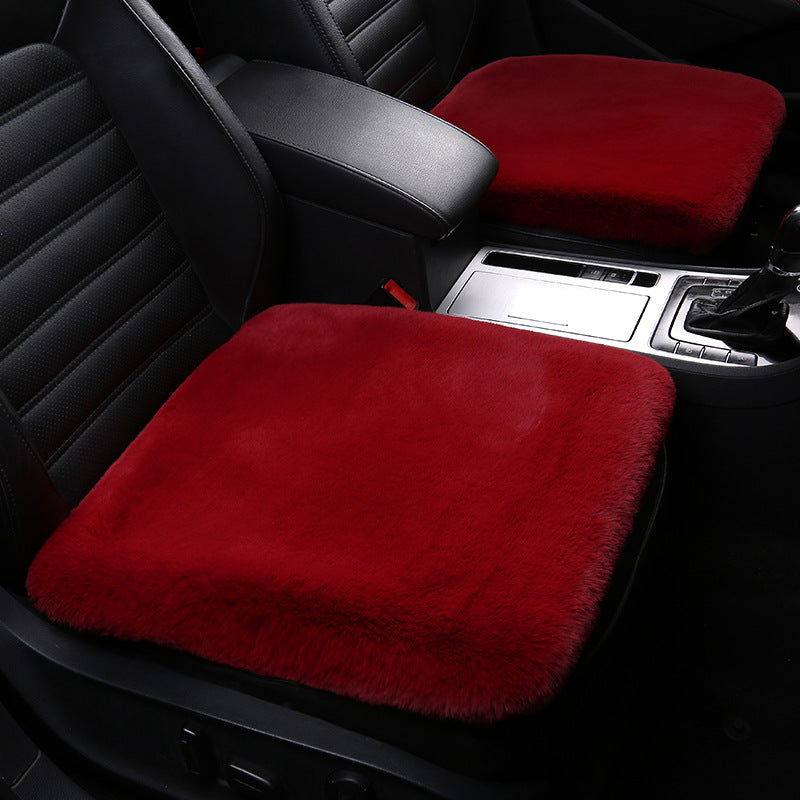 Luxury Sheep Skin Cushion - Lara-Red-Seat-Nora Luxe