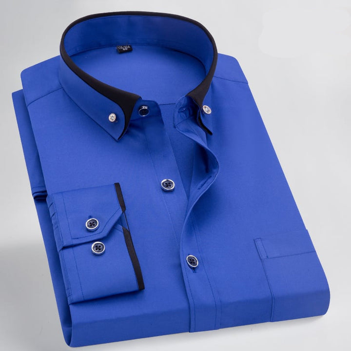 Luxury Shirt with Long Sleeves - Prestige-Blue-XS-Nora Luxe