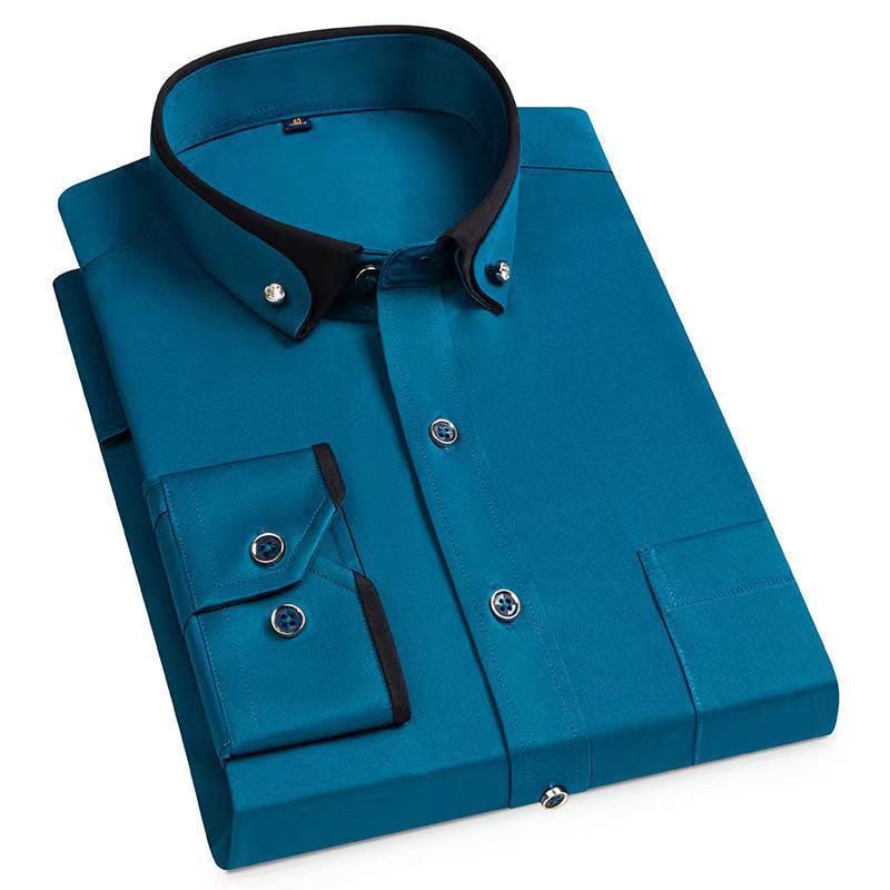Luxury Shirt with Long Sleeves - Prestige-Green-XS-Nora Luxe