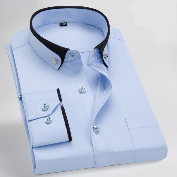 Luxury Shirt with Long Sleeves - Prestige-Light blue-XS-Nora Luxe