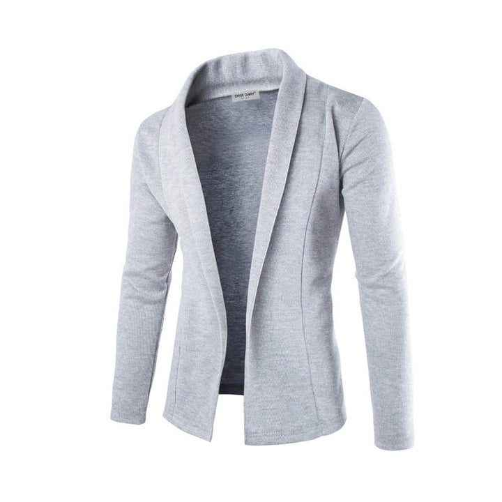 Luxury Slim-fit Stretch Men's Blazer - Dominic-Gray-XS-Nora Luxe