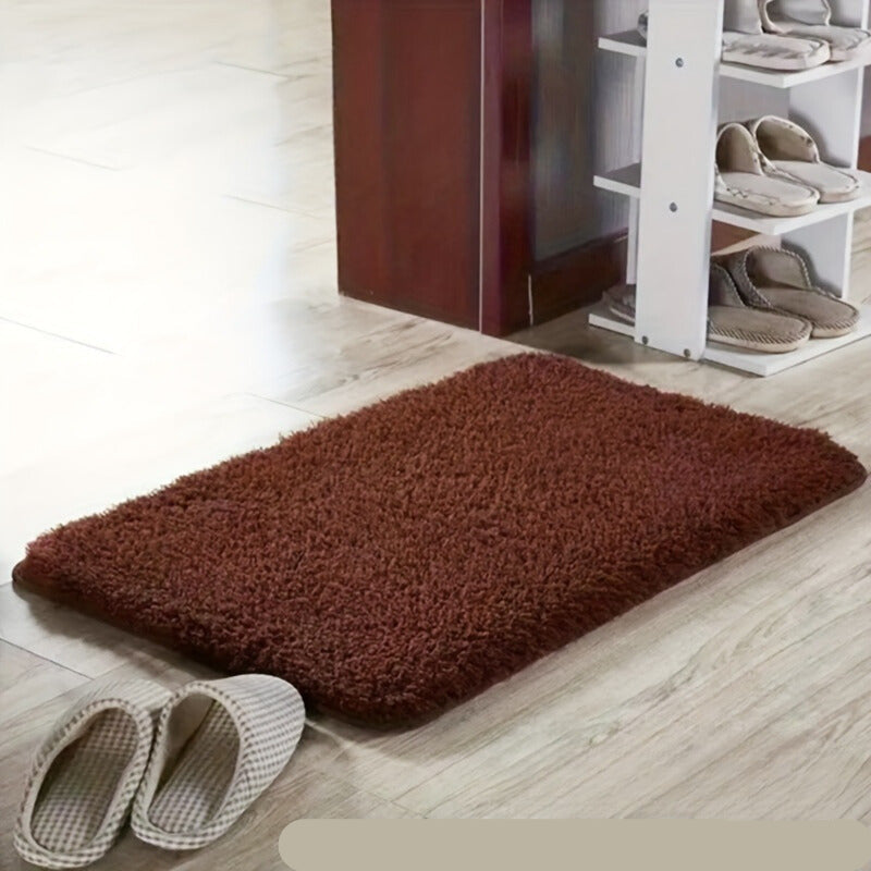Luxury Soft Bath Mat - Serenity-Coffee colour-15.75 × 23.62 in-Nora Luxe