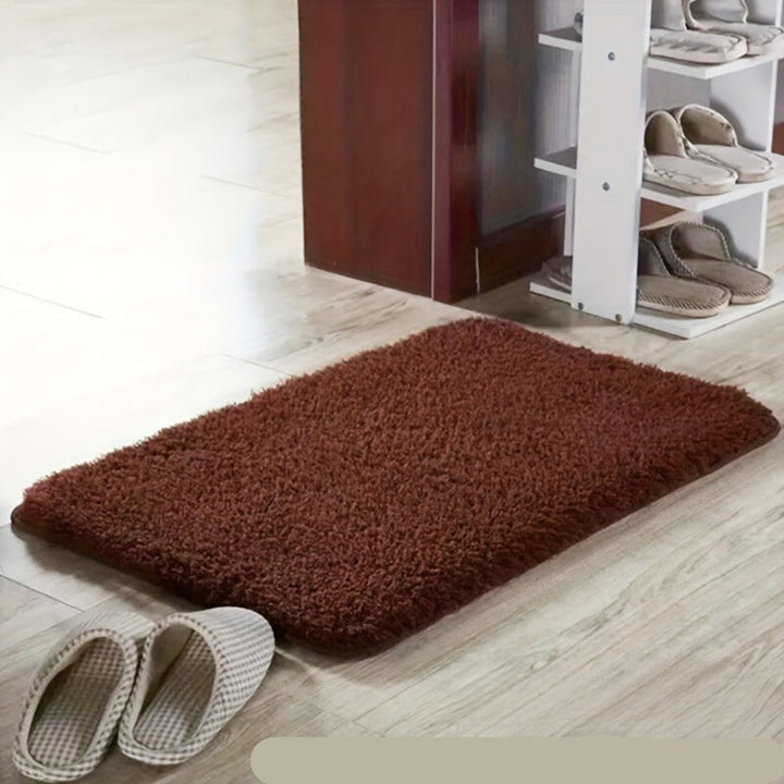 Luxury Soft Bath Mat - Serenity-Coffee colour-15.75 × 23.62 in-Nora Luxe