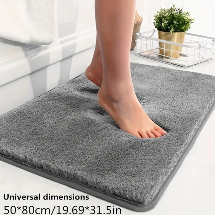 Luxury Soft Bath Mat - Serenity-Gray-15.75 × 23.62 in-Nora Luxe