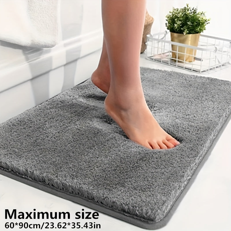 Luxury Soft Bath Mat - Serenity-Gray-15.75 × 23.62 in-Nora Luxe