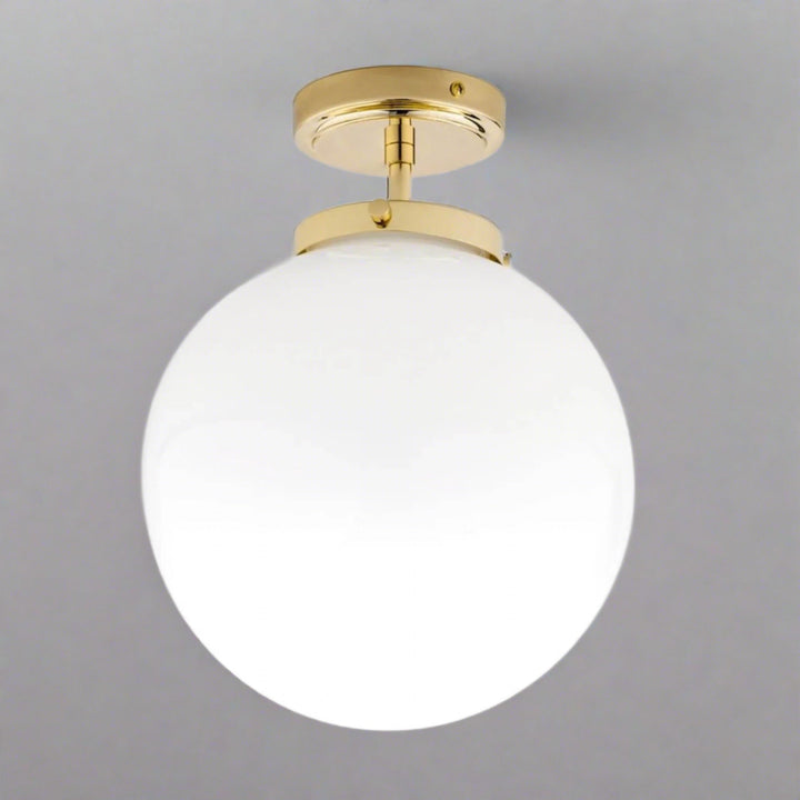 Luxury Spherical Ceiling Lighting - LumiSphere-Gold-Nora Luxe