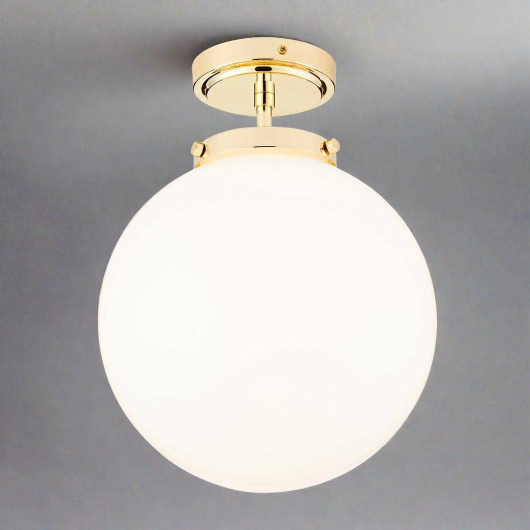 Luxury Spherical Ceiling Lighting - LumiSphere-Silver-Nora Luxe