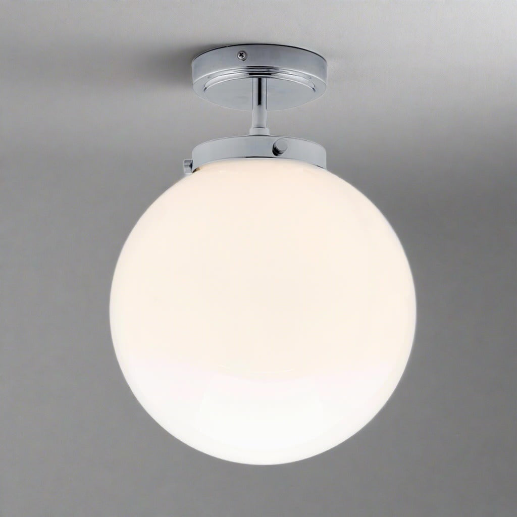 Luxury Spherical Ceiling Lighting - LumiSphere-Silver-Nora Luxe