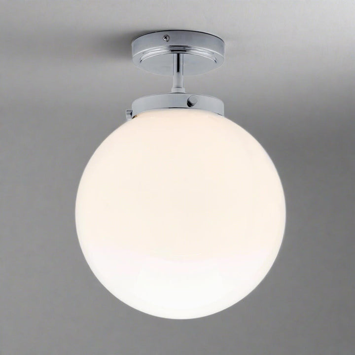 Luxury Spherical Ceiling Lighting - LumiSphere-Silver-Nora Luxe