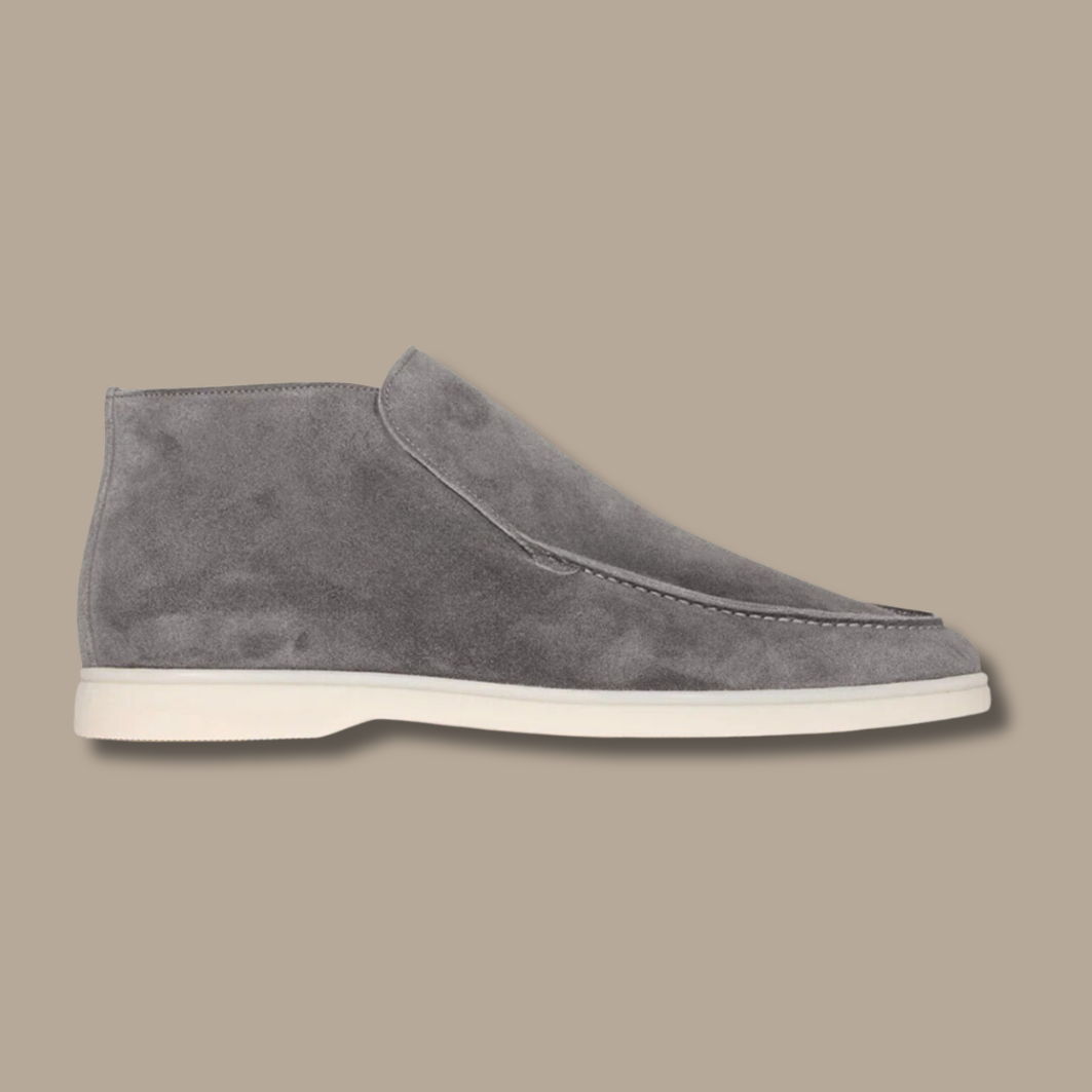 Luxury Suede Loafers - Alden-Suede - Grey-5.0-Nora Luxe