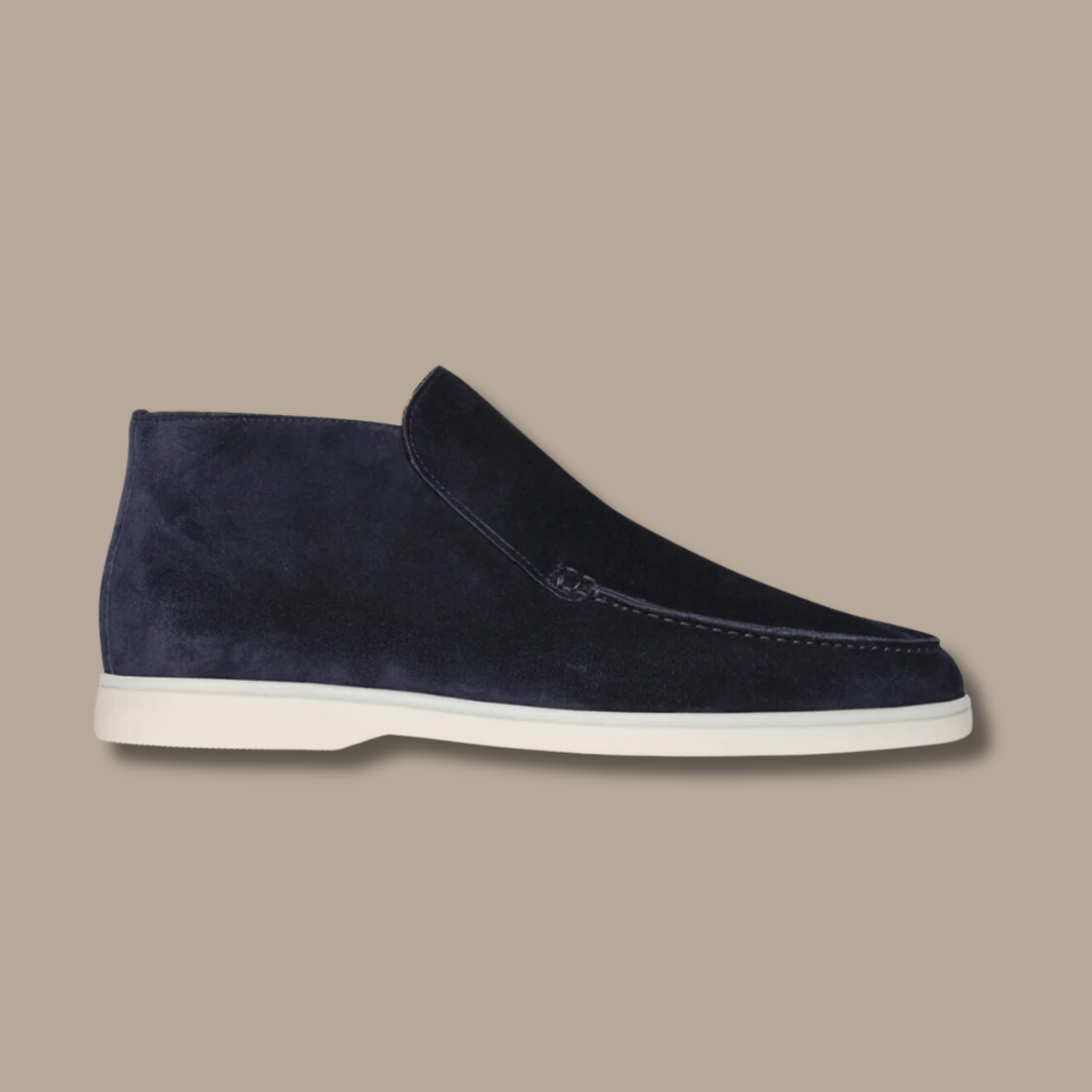 Luxury Suede Loafers - Alden-Suède - Marine-5.0-Nora Luxe