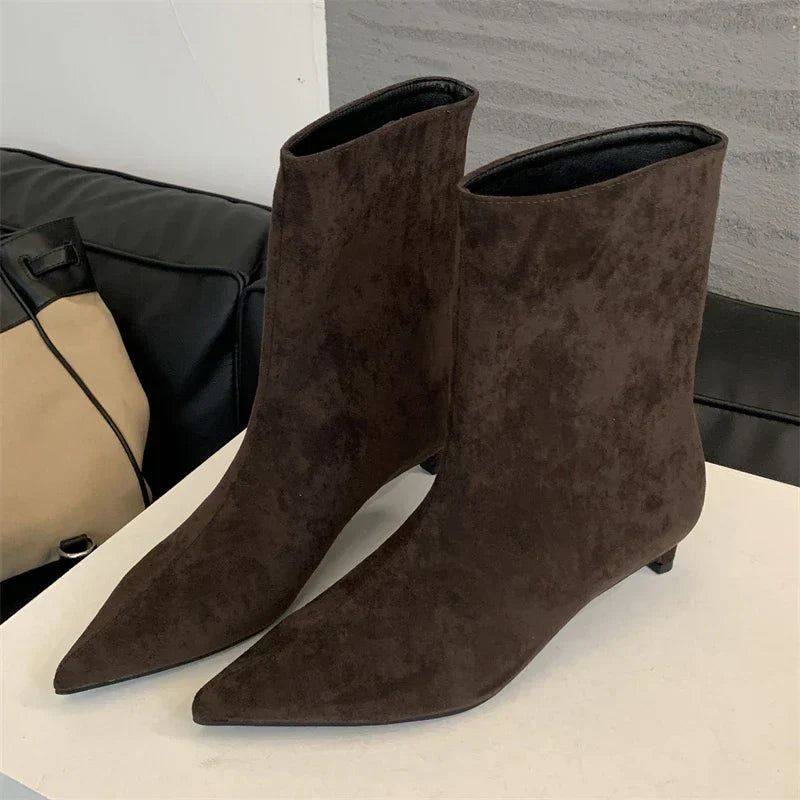Luxury Suede Winter Boots - Sorena-Brown-2.5-Nora Luxe