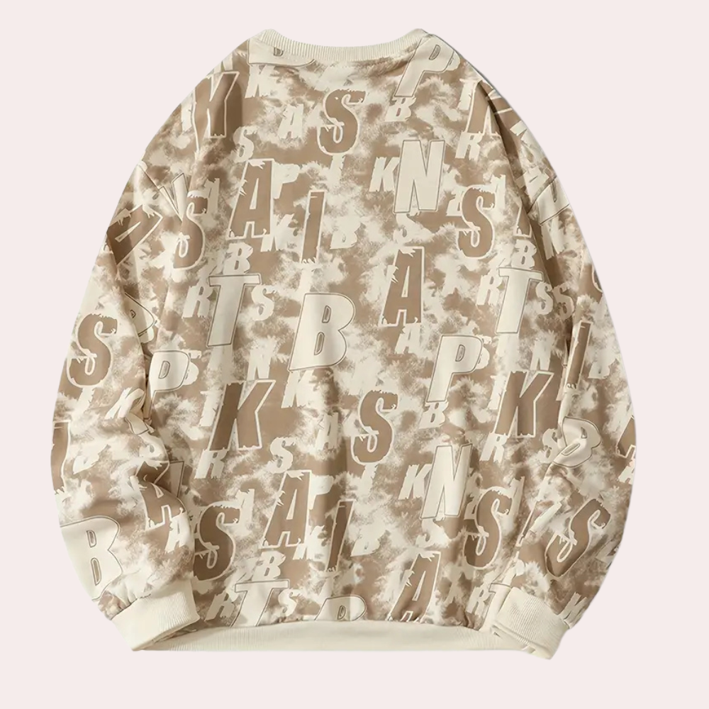 Luxury Sweatshirt for Men - Miles-Khaki-S-Nora Luxe