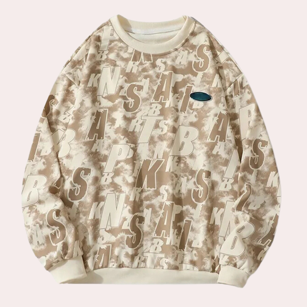 Luxury Sweatshirt for Men - Miles-Khaki-S-Nora Luxe
