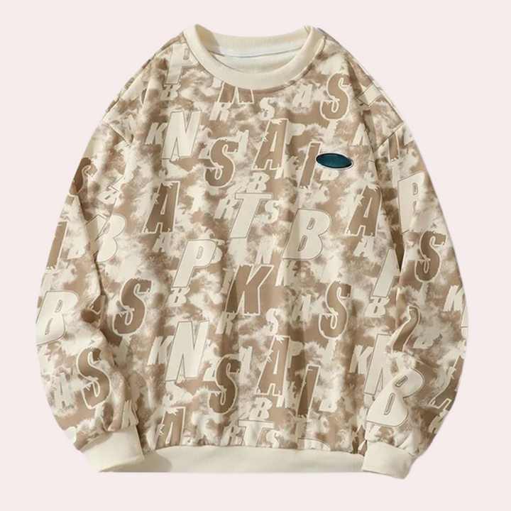 Luxury Sweatshirt for Men - Miles-Khaki-S-Nora Luxe