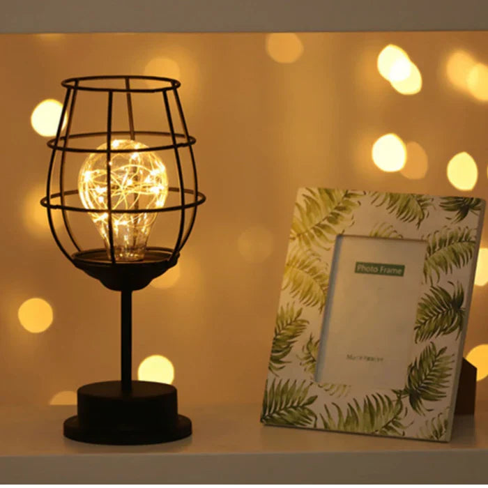 Luxury Table Lamp - LumiGris-Wine Glass-Nora Luxe