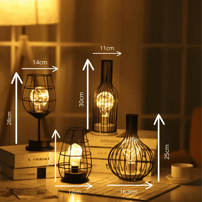 Luxury Table Lamp - LumiGris-Wine Glass-Nora Luxe