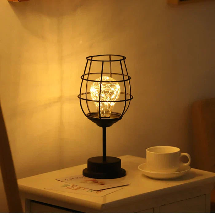 Luxury Table Lamp - LumiGris-Wine Glass-Nora Luxe