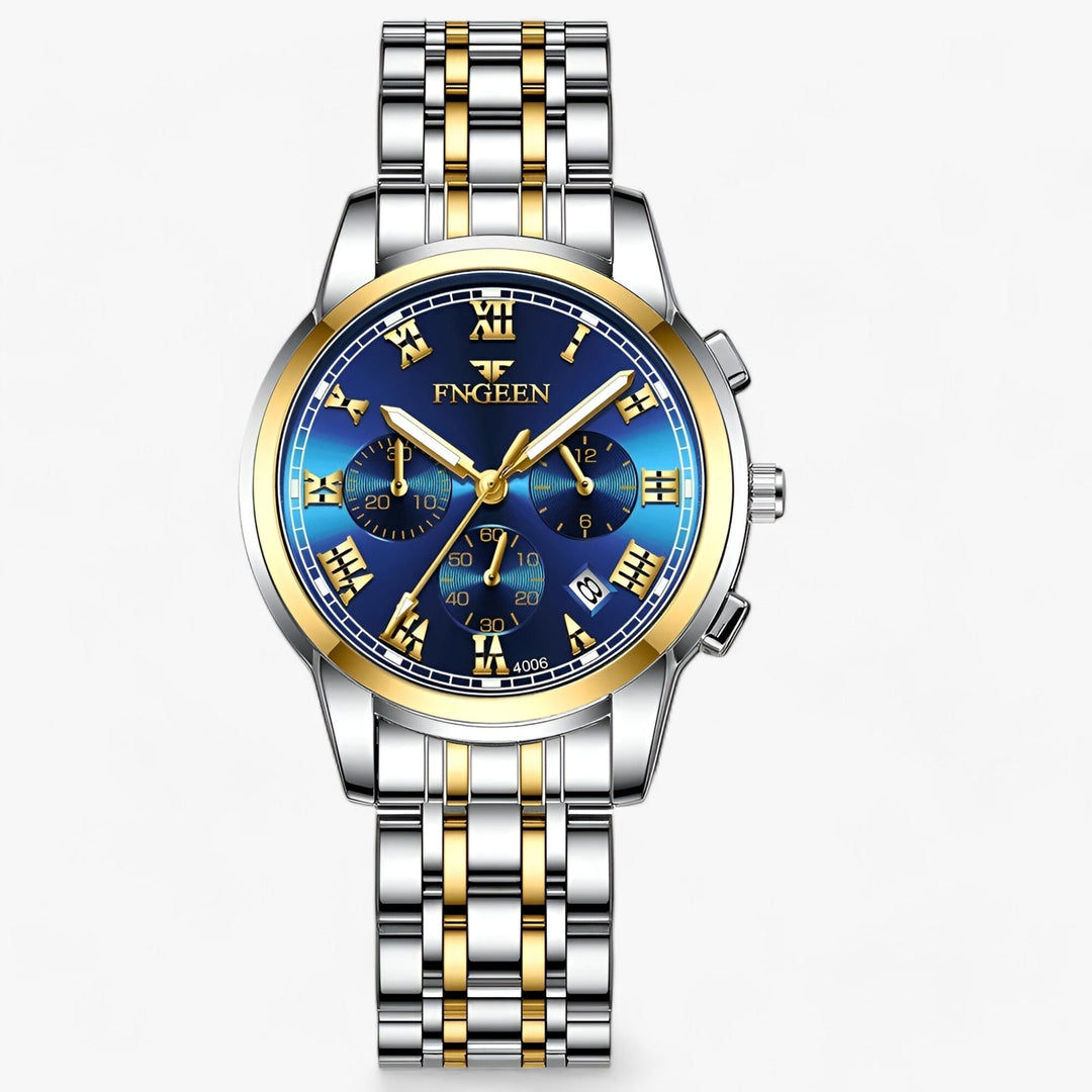 Luxury Titanium Ladies Watch - Clémence-Gold Blue-Nora Luxe