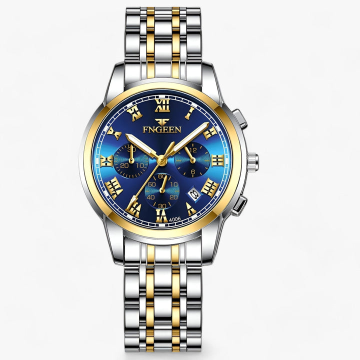 Luxury Titanium Ladies Watch - Clémence-Gold Blue-Nora Luxe